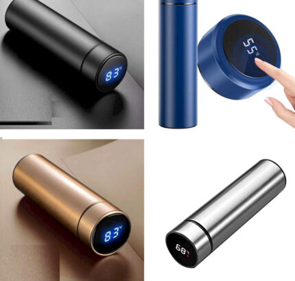 Stainless Steel Hot Water Thermo Flask bottle with temperature display