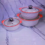 3 pcs Set Ceramic Casserole Serving Dishes - Image 2