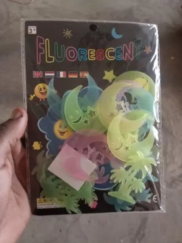Glow in the dark Moon and Palm Trees Stickers
