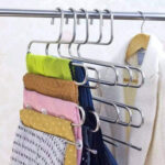 Multipurpose Stainless Steel S Shape Trouser Hanger Closet Storage Organizer - Image 2