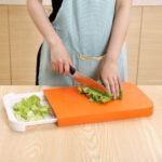 Sliding Chopping Board and Colander - Image 2