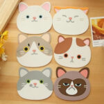stylish Cup pad mats with cat designs