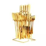 24pcs Cutlery Gold Set