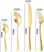 24pcs Cutlery Gold Set - Image 3