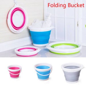 Folding Collapsible Silicone Bucket