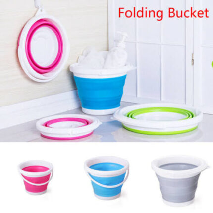 Folding Collapsible Silicone Bucket