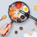 20Cm Soup Stock Pots Maifan Stone Cookware With Wooden Handle