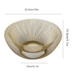 Double Wall Mesh Decorative Fruit Basket - Image 2