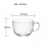 480 Ml Glass Coffee Mug - Image 3