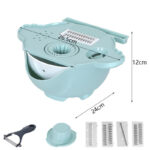 Multifunctional Magic Spin/Vegetable Cutter with Drain Basket - Image 2