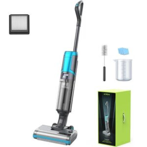 Oraimo Cordless Wet Dry Vacuum Cleaner and Mop, Powerful Hard Floors Cleaner, Smart One-Step Vacuum Cleaner with Self-Contained Traction, Long Running Time, Self-Cleaning Fuction