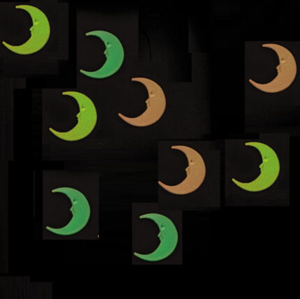 glow in the dark luminous moon stickers