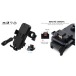 Bike Phone Mount Adjustable Phone Holder With Charger Ports