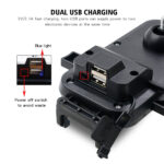 Bike Phone Mount Adjustable Phone Holder With Charger Ports - Image 2