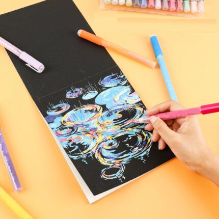 12 pcs 1.0mm Extra Fine Tip Water Based Acrylic Paint Marker Pens