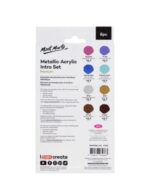 Metallic Acrylic Paint - 8Pcs 18ml - Image 3
