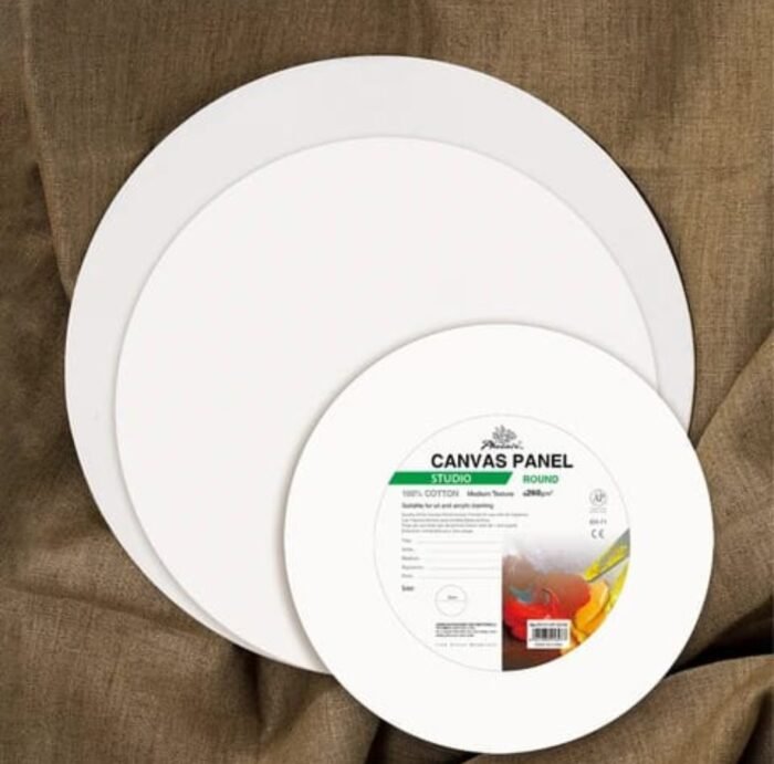 Round Canvas boards - Framed & Primed