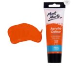 Orange Acrylic Paint - 75ml - Image 2