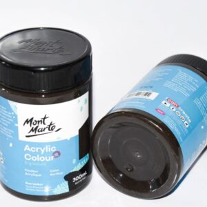Lamp Black Acrylic Paint - 300ml Monte Marte