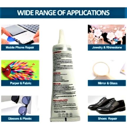 Waterproof Multipurpose Clear Contact Adhesive Shoe, Fabric And Phone Glass Screen Repair Glue