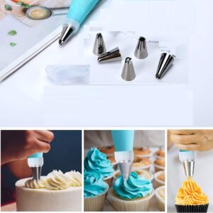 Cake Decoration Icing Piping Bag With Metallic Nozzles