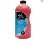 Red Acrylic Paint 1ltr - Image 2