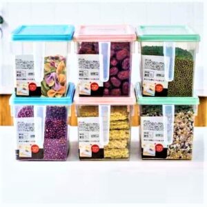 Plastic Sealed Refrigerator Storage Box Home Food Container