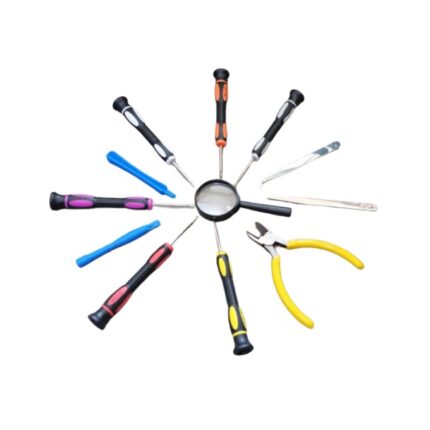 Portable Screw Driver Set With Magnifier Lens