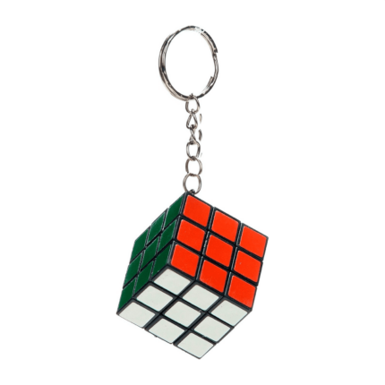 Mini Rubik's Cube With Keyring Chain