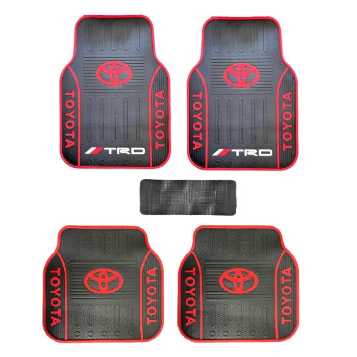 Heavy Duty Branded Toyota TRD 5 Seater Car Floor Mats