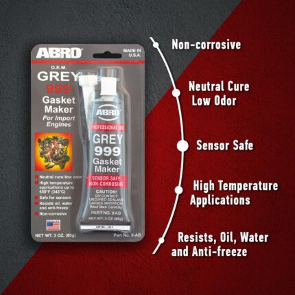ABRO 999 Grey RTV Silicone Gasket Maker Sealant