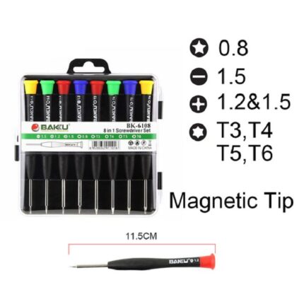 Baku BK-6108 8 in 1 Phone Screwdriver set