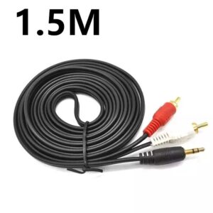 3.5mm Male Jack to 2 RCA Cable
