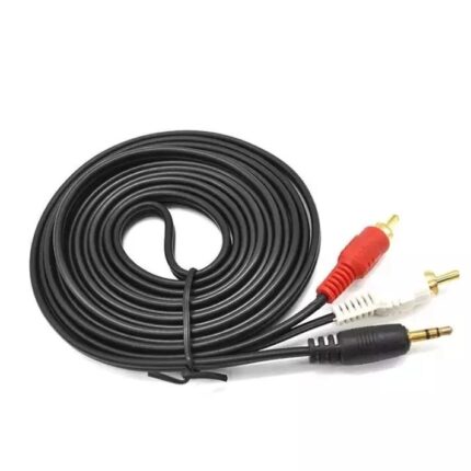 3.5mm Male Stereo Jack to 2 Male Audio RCA Cable