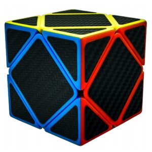 Black Carbon Fiber Skewb Speed Puzzle Magic Cube