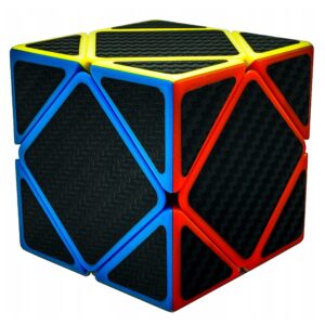 Black Carbon Fiber Skewb Speed Puzzle Magic Cube