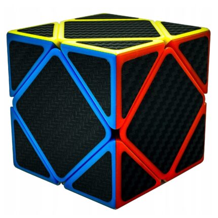Black Carbon Fiber Skewb Speed Puzzle Magic Cube