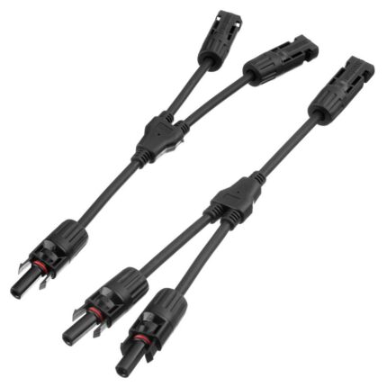 2 to1 MC4 Y Male to 2 Female (M/FF) and 1 Female to 2 Male (F/MM) Solar Panel Extension Cable Connectors