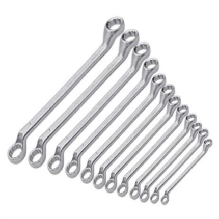 12 Pcs 6-32mm Offset Double Ring Wrench Spanner Set