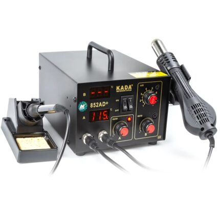KADA 852AD+ Digital Display 2 In 1 Soldering Iron Station Hot Air Gun BGA SMD Repair Rework Station