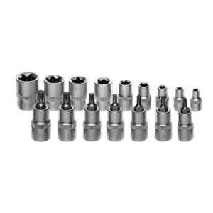 16 pcs 1/2" Dr Torx And E-Torx Socket Wrench Tool Set