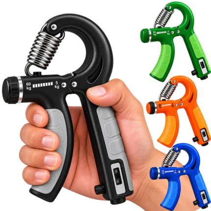 Hand Grip 5 to 60Kg Exerciser Strengthener and Wrist Exerciser with Counter