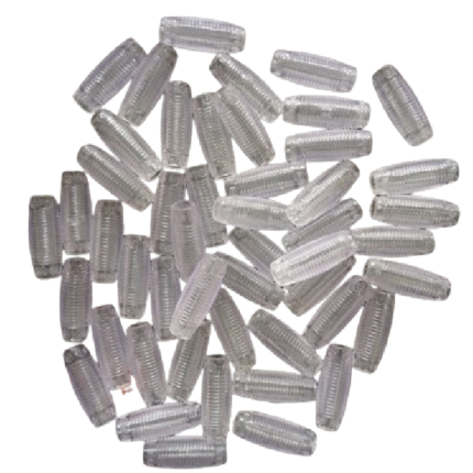 50 Pcs Clear Transparent Hair Beads