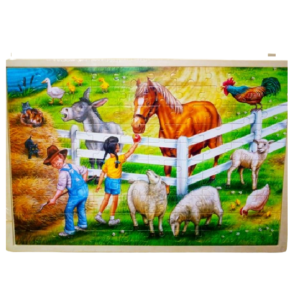 Farm Animals Wooden Jigsaw Puzzle