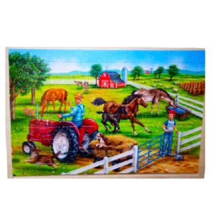 Farm Floor Wooden Jigsaw Puzzle
