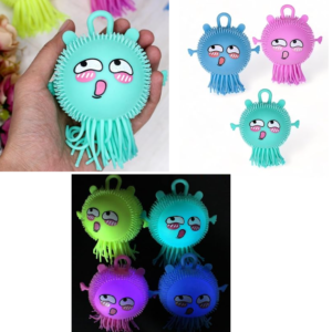 Light Up Squishy Stress Relief Puffer Ball