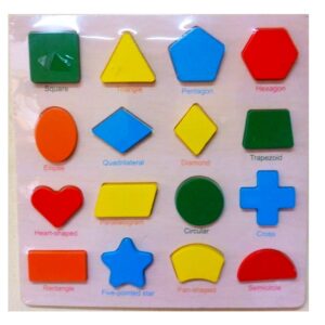 Shapes and Names Learning Wooden Board