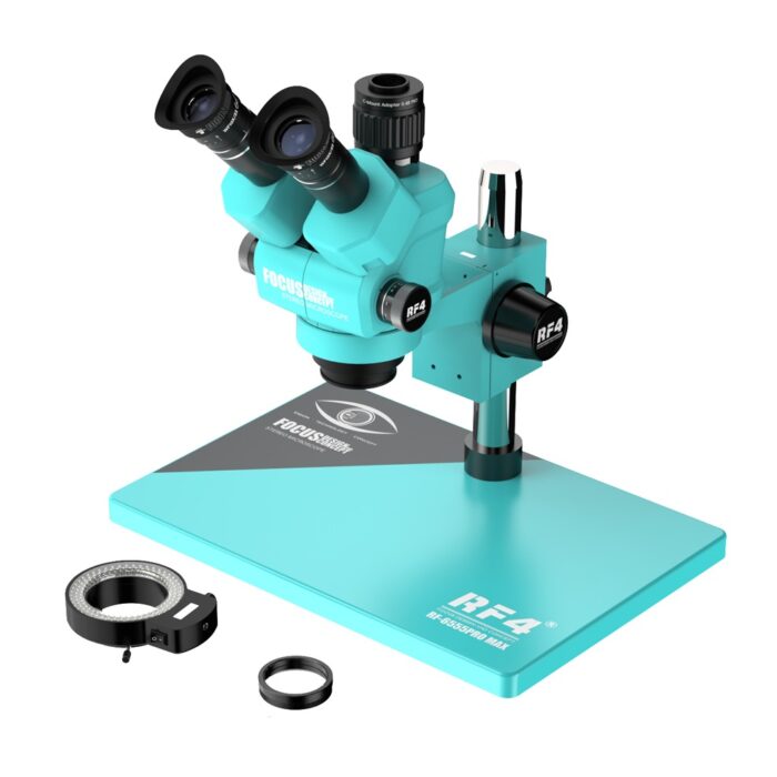 RF 6555 Pro Max 6.5X-55X Full HD Stereo Trinocular Microscope