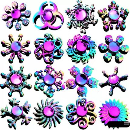 Rainbow Metal Fidget Spinner