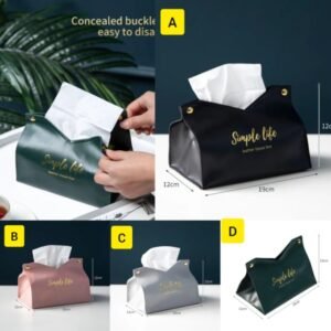 Leather Serviette and Tissue Napkin Holder